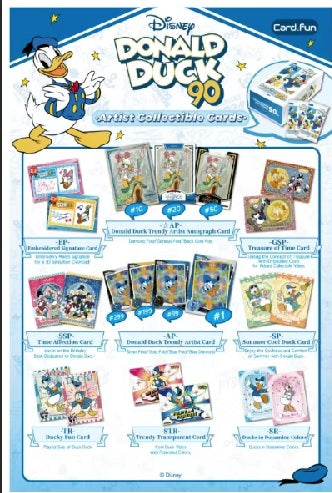 Card.fun - Designer Collectible Cards - Donald Duck 90th Anniversary - 122AA05002(Box)