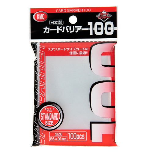 KMC 100 card sleeves deck protectors - Card Barrier 100 - Clear - 000174