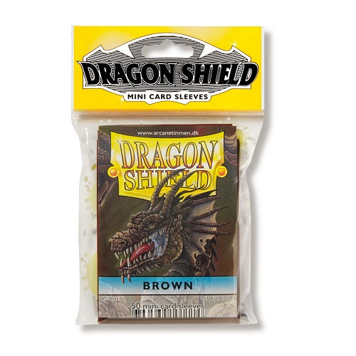 Dragon Shield 50 - Mini Size Deck Protector Sleeves - Brown