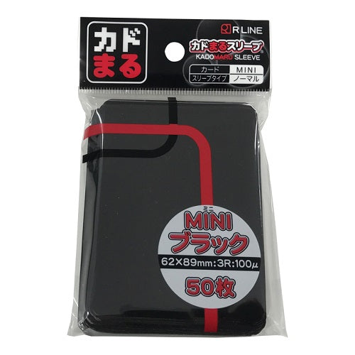 KADOMARU Sleeves 50 - Mini Normal Black - 62 x 89 mm - 010051