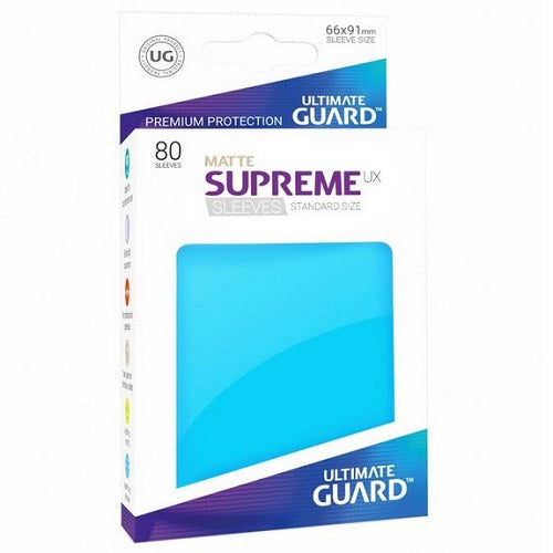 Ultimate Guard 80 - Supreme UX Sleeves Standard Size - Matte Light Blue - UGD010558