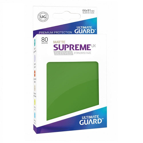 Ultimate Guard 80 - Supreme UX Sleeves Standard Size - Matte Green - UGD010554