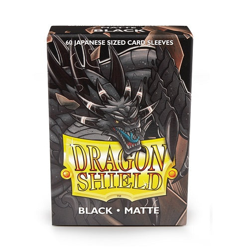 Dragon Shield 60 - Deck Protector Sleeves - Japanese size Matte Black - AT-11102