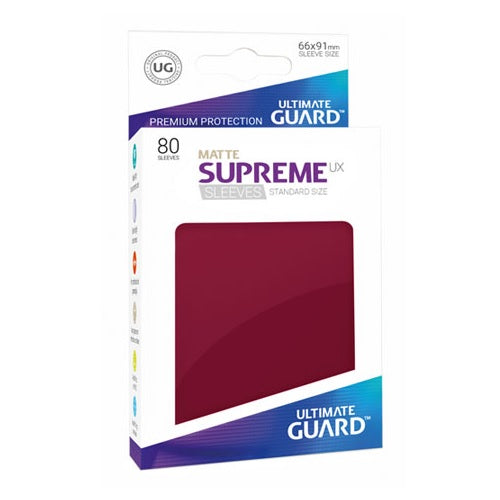 Ultimate Guard 80 - Supreme UX Sleeves Standard Size - Matte Burgundy - UGD010608