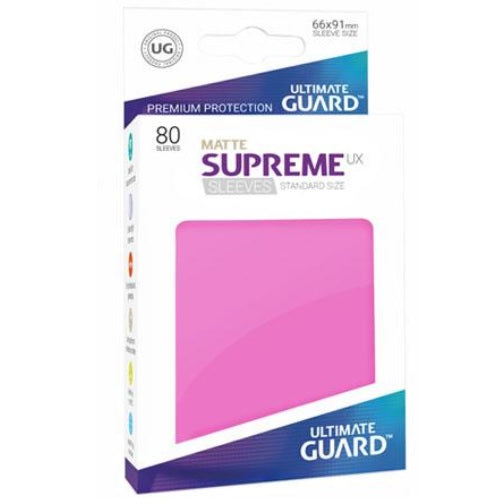 Ultimate Guard 80 - Supreme UX Sleeves Standard Size - Matte Pink - UGD010562