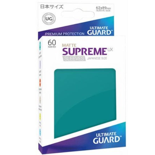 Ultimate Guard 60 - Supreme UX Sleeves Japanese Size - Matte Petrol Blue - UGD010593