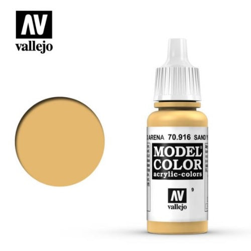 Acrylicos Vallejo -009 - 70916 - Model Color - Sand Yellow - 17 ml.