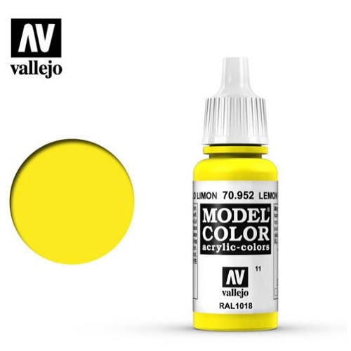 Acrylicos Vallejo -011 - 70952 - Model Color - Lemon Yellow - 17 ml.