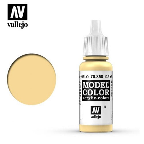Acrylicos Vallejo -013 - 70858 - Model Color - Ice Yellow - 17 ml.