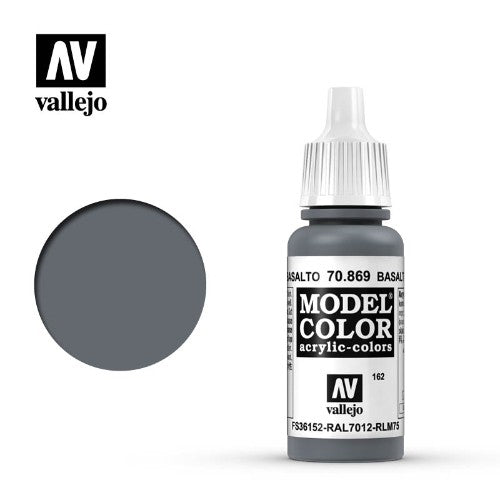 Acrylicos Vallejo -162 - 70869 - Model Color - Basalt Grey - 17 ml.