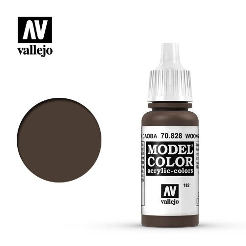 Acrylicos Vallejo -182 - 70828 - Model Color - Woodgrain - 17 ml.