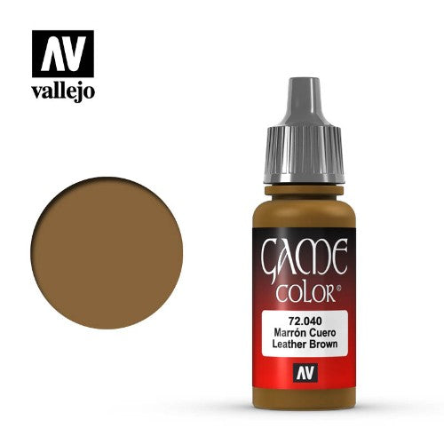 Acrylicos Vallejo -040 - 72040 - Game Color - Leather Brown - 17 ml.