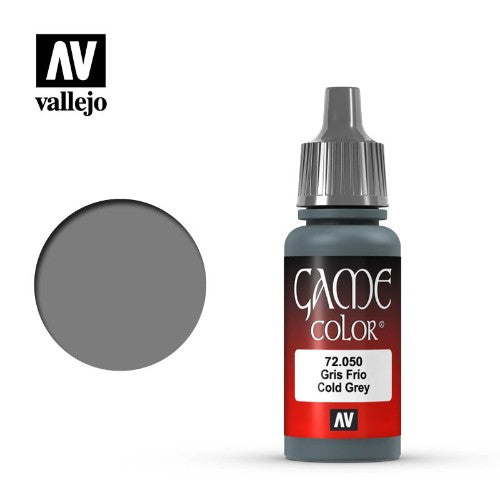 Acrylicos Vallejo -050 - 72050 - Game Color - Cold Grey - 17 ml.