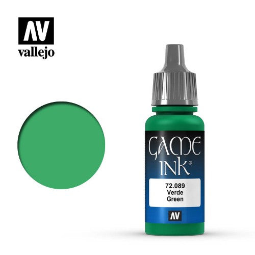 Acrylicos Vallejo -085 - 72089 - Game Color - Green Ink - 17 ml.