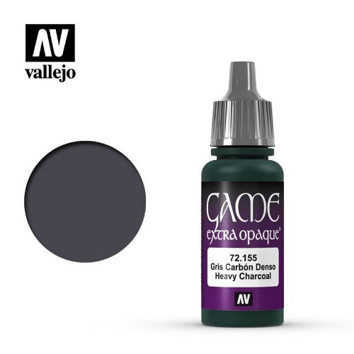 Acrylicos Vallejo -106 - 72155 - Game Color - Heavy Charcoal - 17 ml.
