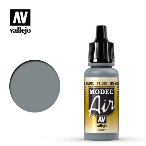 Acrylicos Vallejo - 71049 - Model Air - Medium Sea Grey - 17 ml.