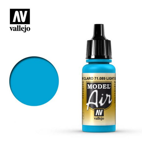 Acrylicos Vallejo - 71089 - Model Air - Light Sea Blue - 17 ml.