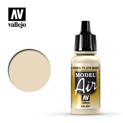 Acrylicos Vallejo - 71270 - Model Air - White - 17 ml.