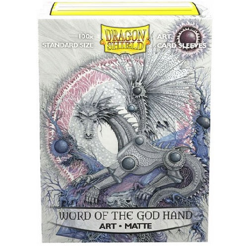 Dragon Shield 100 - Standard Deck Protector Sleeves - Art Matte - Word of the God Hand - AT-12039